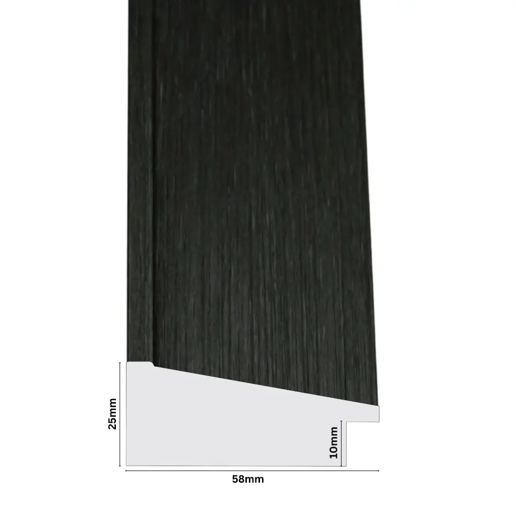 PS Moulding W 58 X H 25 X L 2900mm Dark Grey