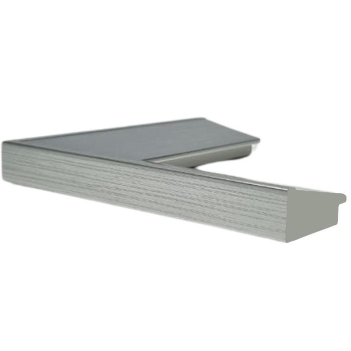 PS Moulding W 58 X H 25 X L 2900mm Silver