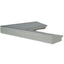 PS MOULDING W 58 X H 25 X L 2900MM SILVER
