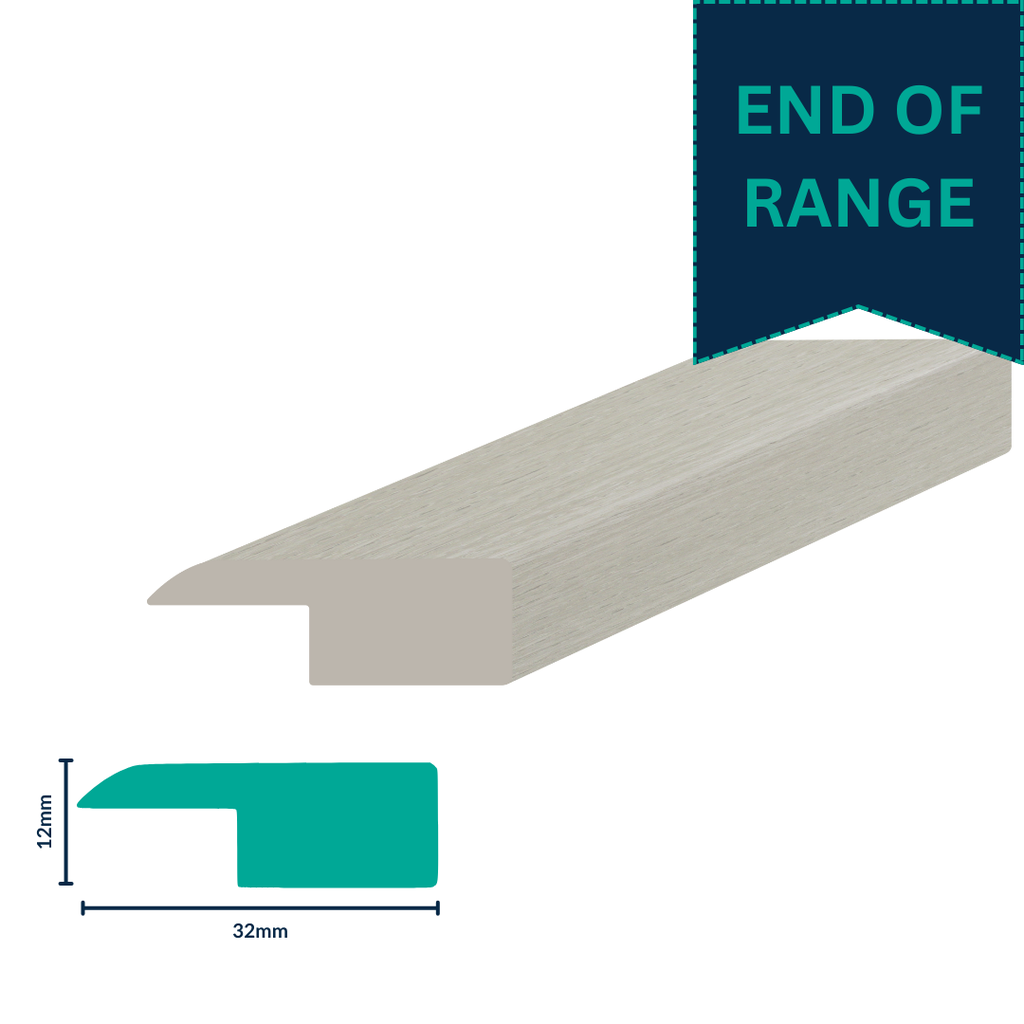 HDPS End Profile H 12 X W 32 X L 2700mm Macadamia