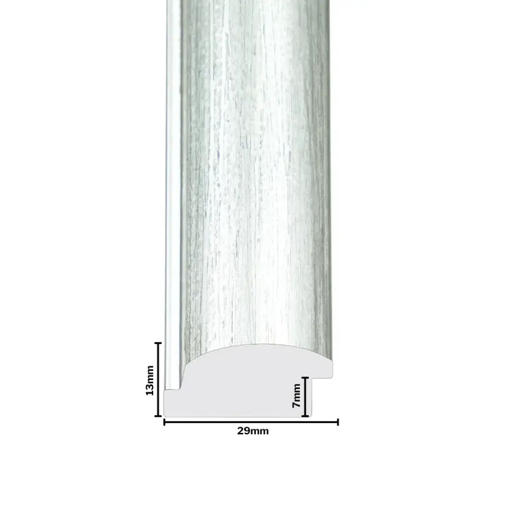 PS Moulding W 29 X H 13 X L 2900mm Silver