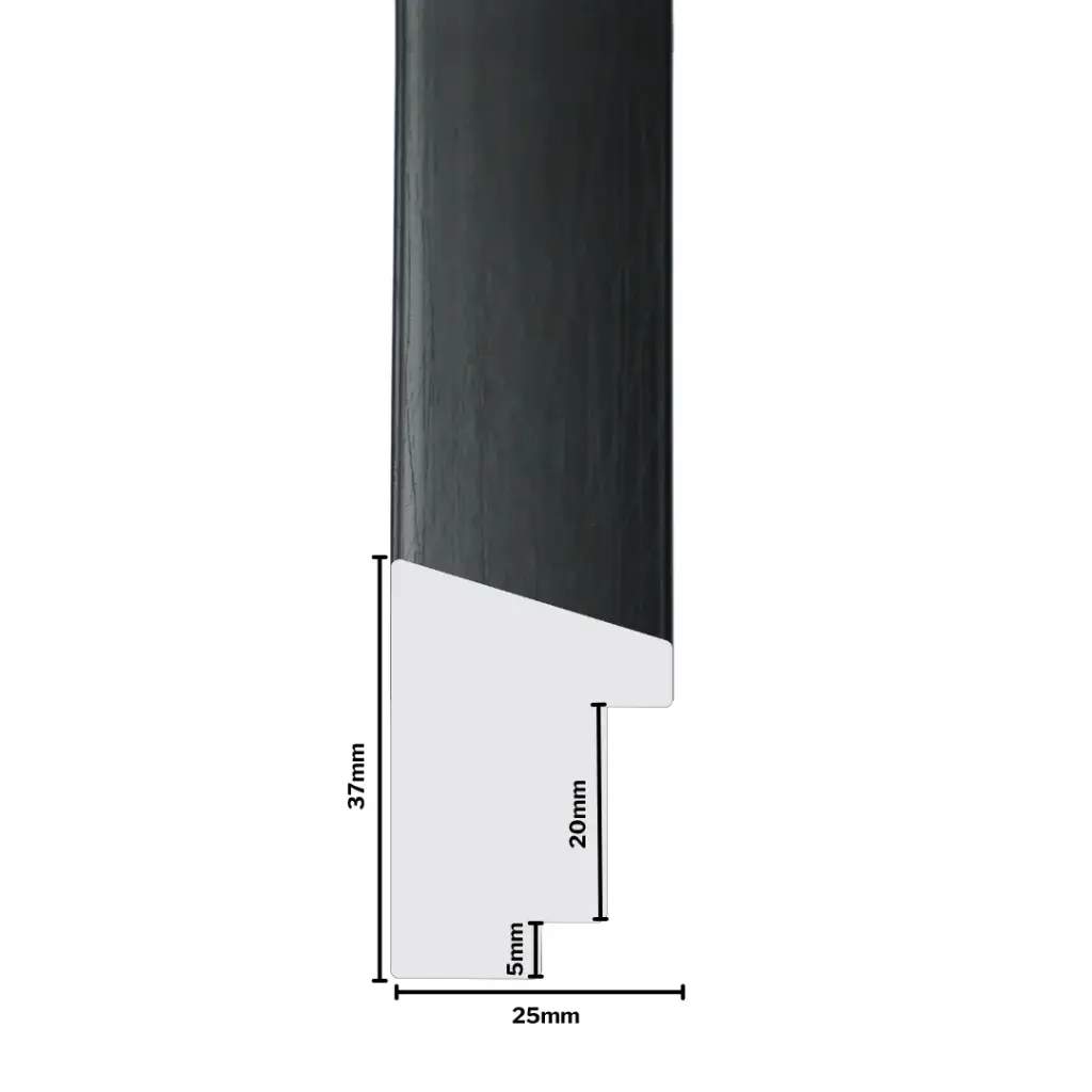 PS Moulding W 25 X H 37 X L 2900mm Black