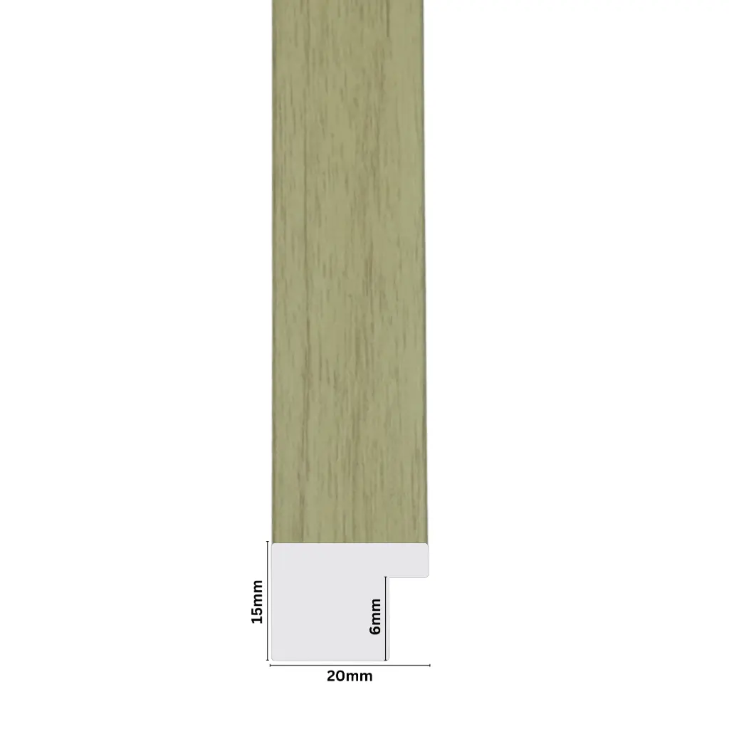PS Moulding W 20 X H 15 X L 2900mm Light Woodstain