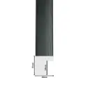 PS Moulding W 20 X H 20 X L 2900mm Black