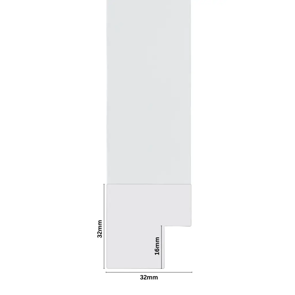 PS Moulding W 32 X H 32 X L 2900mm White