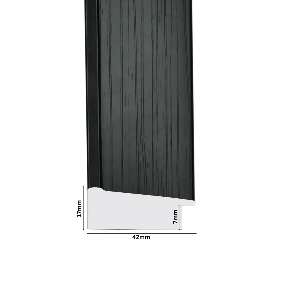 PS Moulding W 42 X H 17 X L 2900mm Black