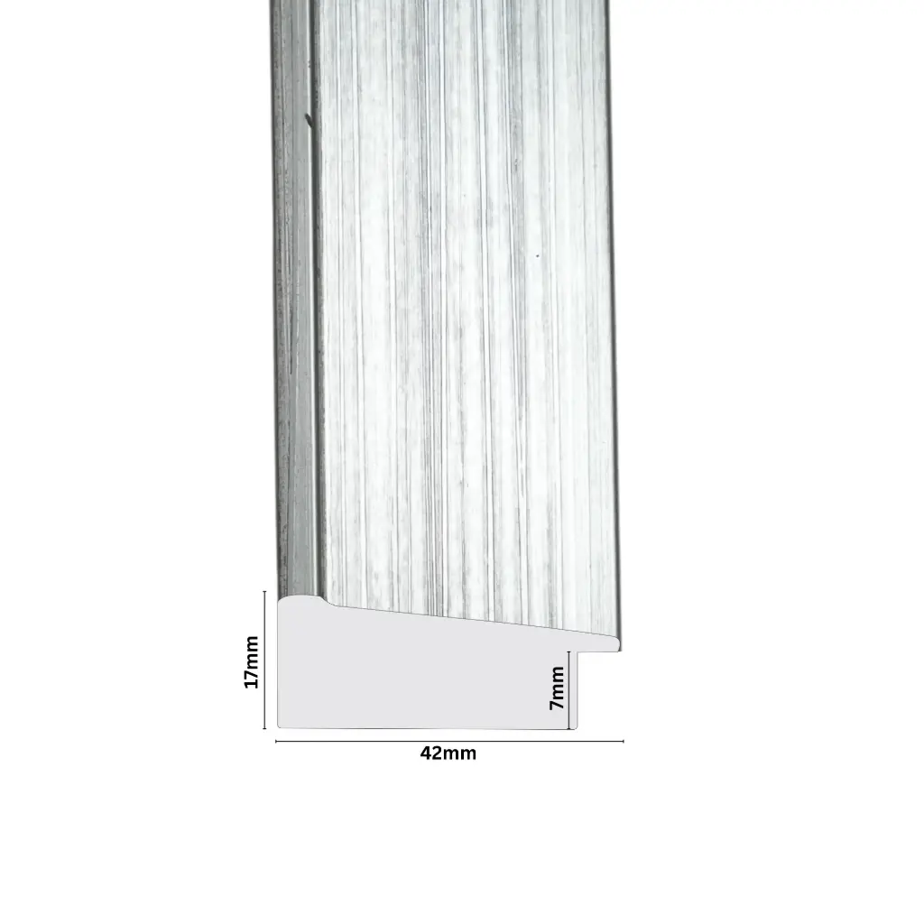 PS Moulding W 42 X H 17 X L 2900mm Silver