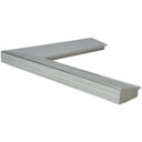 PS MOULDING W 42 X H 17 X L 2900MM SILVER