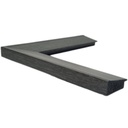 PS MOULDING W 42 X H 17 X L 2900MM DARK GREY