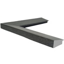 PS Moulding W 42 X H 17 X L 2900mm Dark Grey