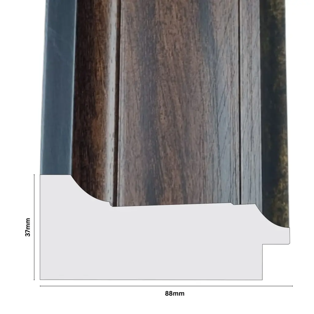 PS Moulding W 88 X H 37 X L 2900mm Medium Woodstain