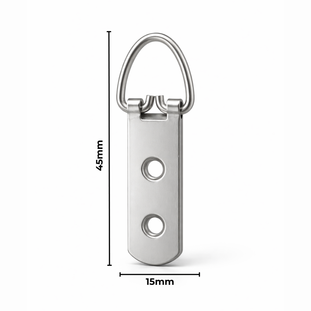 Hanger 2 Hole Strap 15X45mm 100 Pack Silver