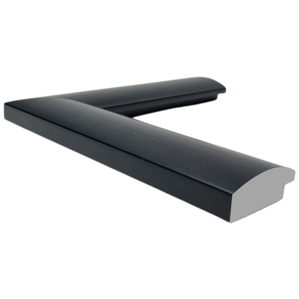 PS MOULDING W 49 X H 19 X L 2900MM BLACK