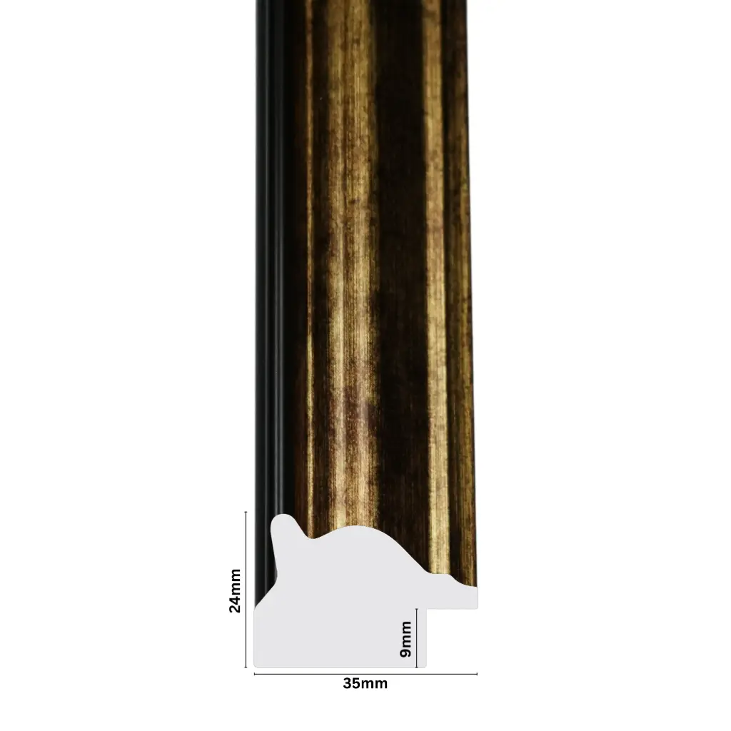 PS Moulding W 35 X H 24 X L 2900mm Gold