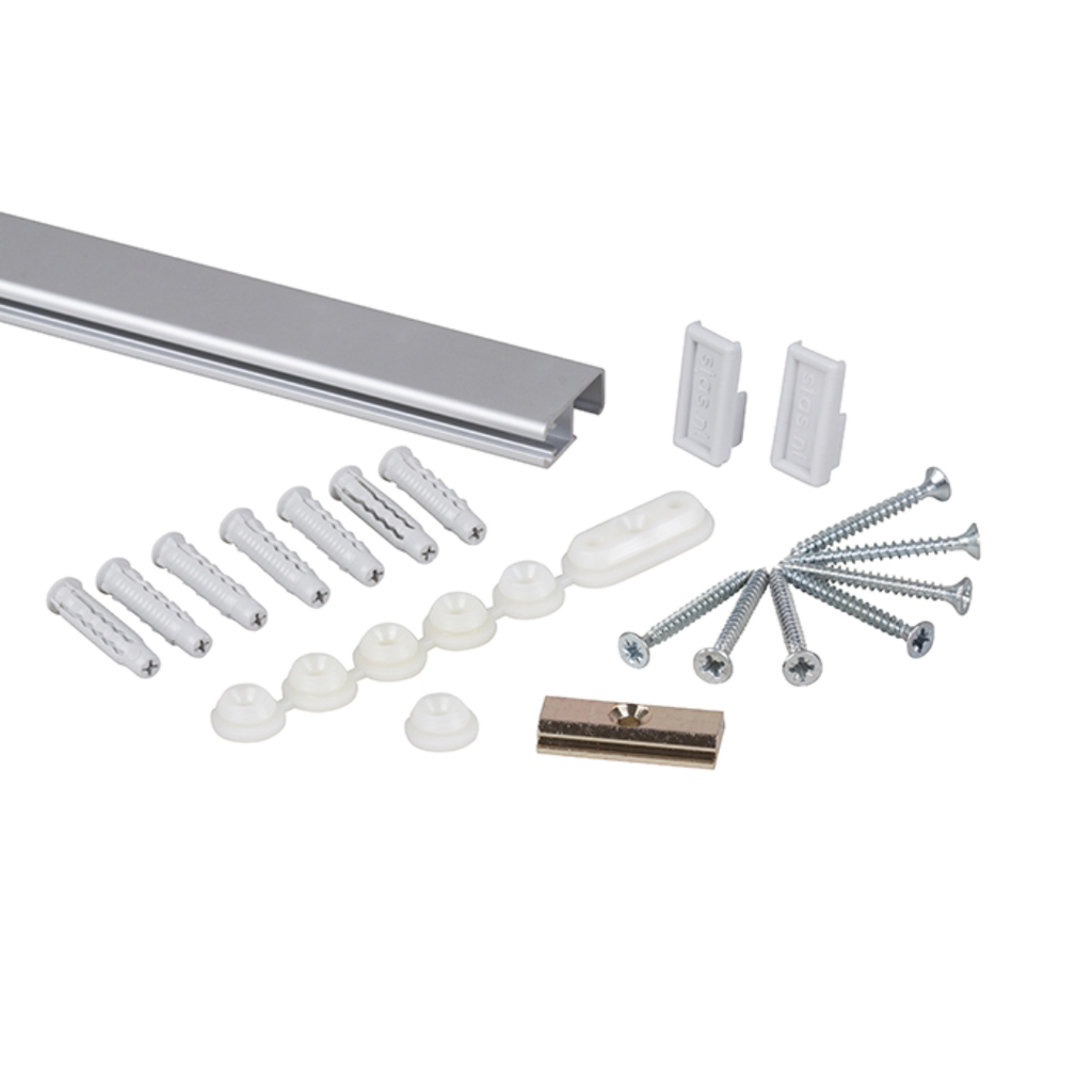 STAS Rail Kit Cliprail Silver 150cm