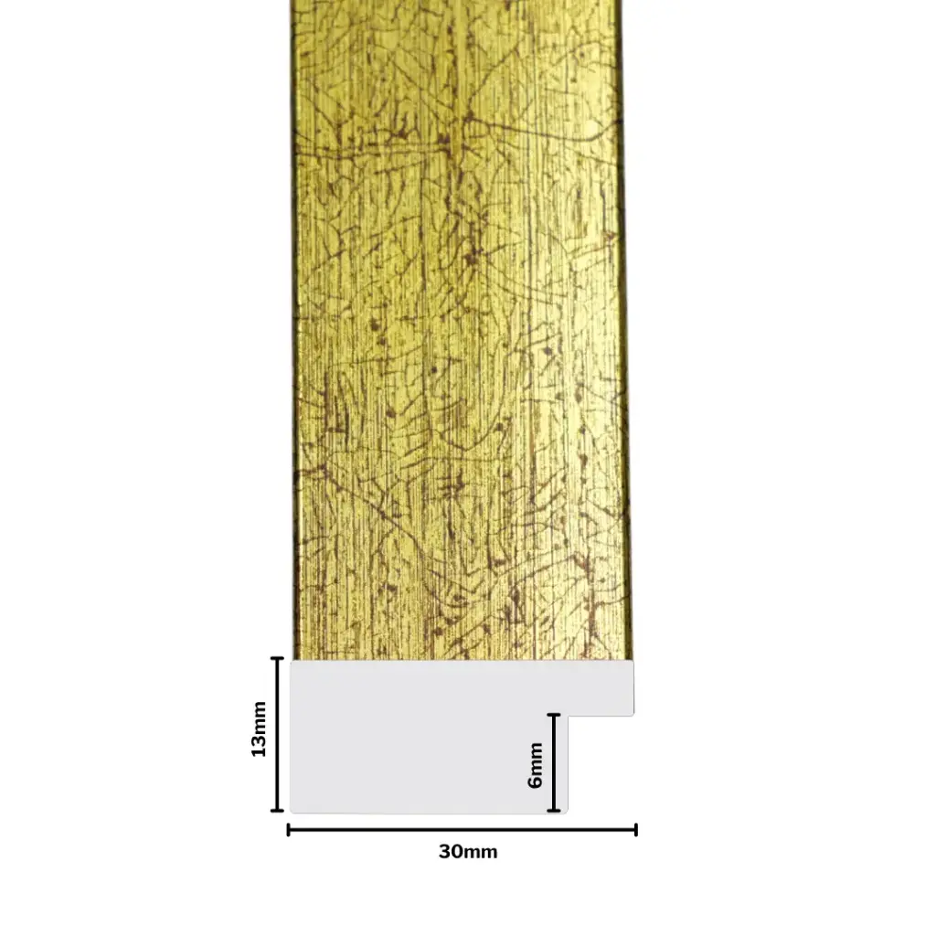 PS Moulding W 30 X H 13 X L 2900mm Gold (Alternative Of 869D)