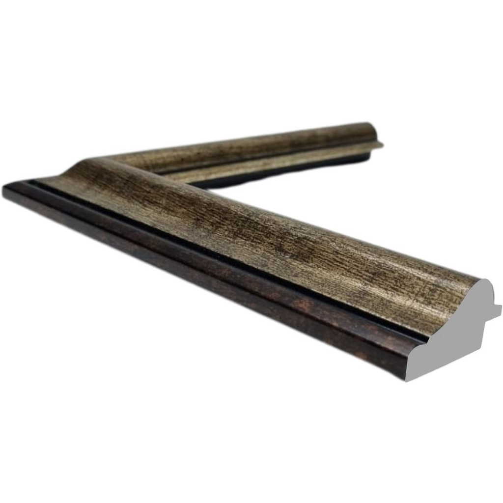 PS Moulding W 40 X H 20 X L 2900mm Antique Silver