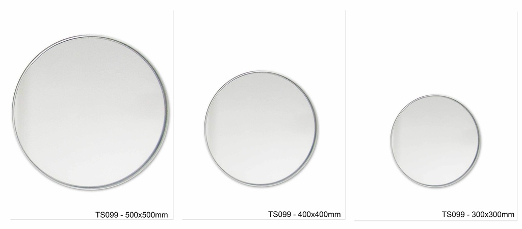 MIRROR 3 SET ROUND 300 400 500 SILVER