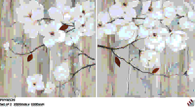 Oil On Canvas Flowers 1000X1000mm