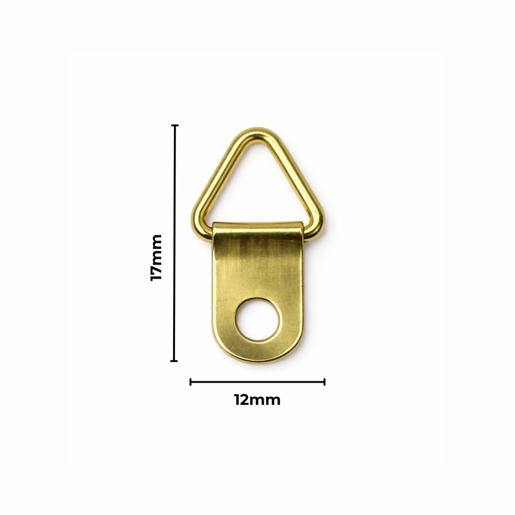 Hanger Triangular 12X17mm 100 Pack Gold