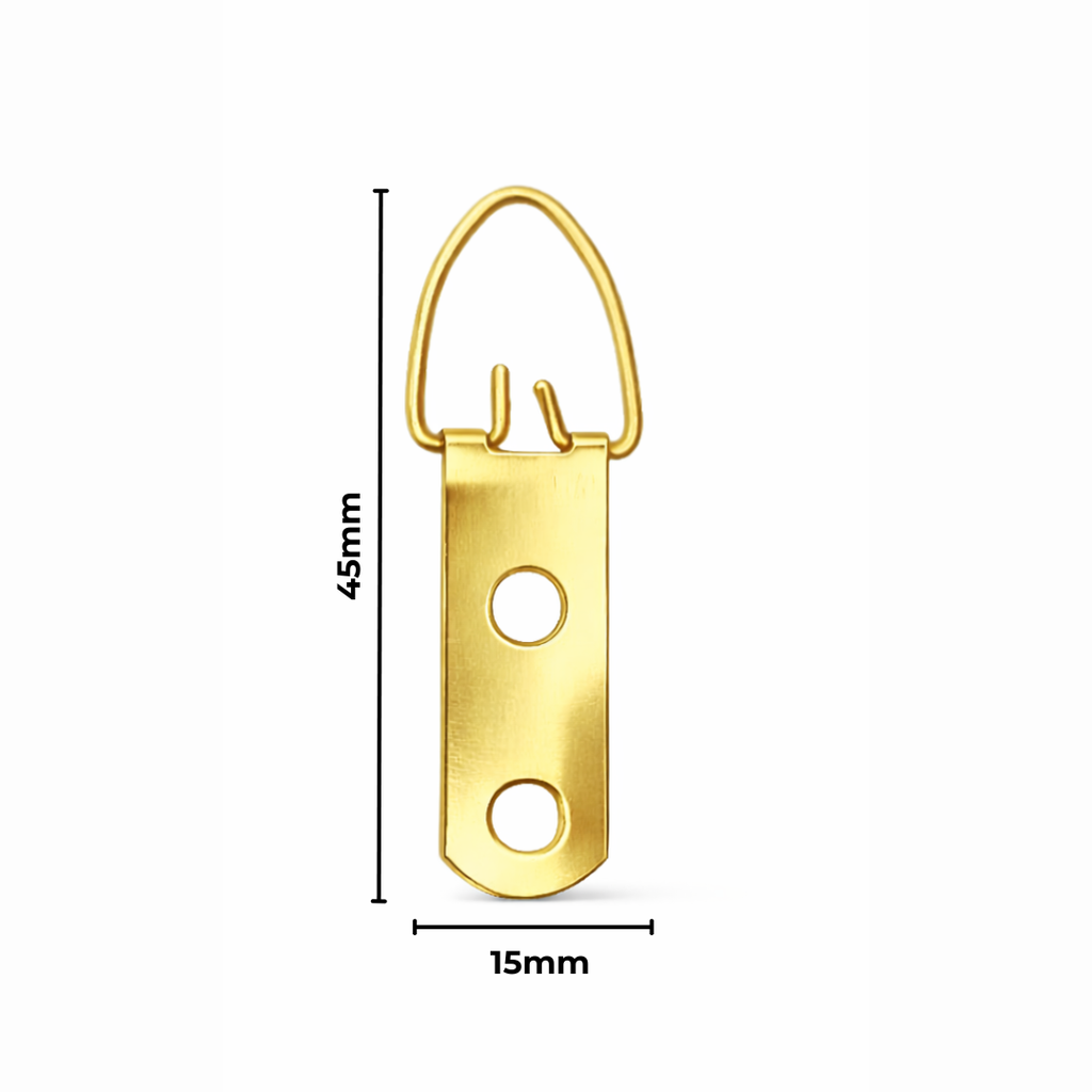 Hanger 2 Hole Strap 15X45mm 100 Pack Gold﻿