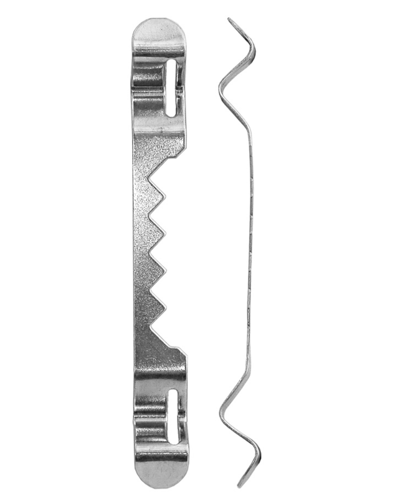 HANGER ALUMINIUM SAWTOOTH 100 PACK SILVER