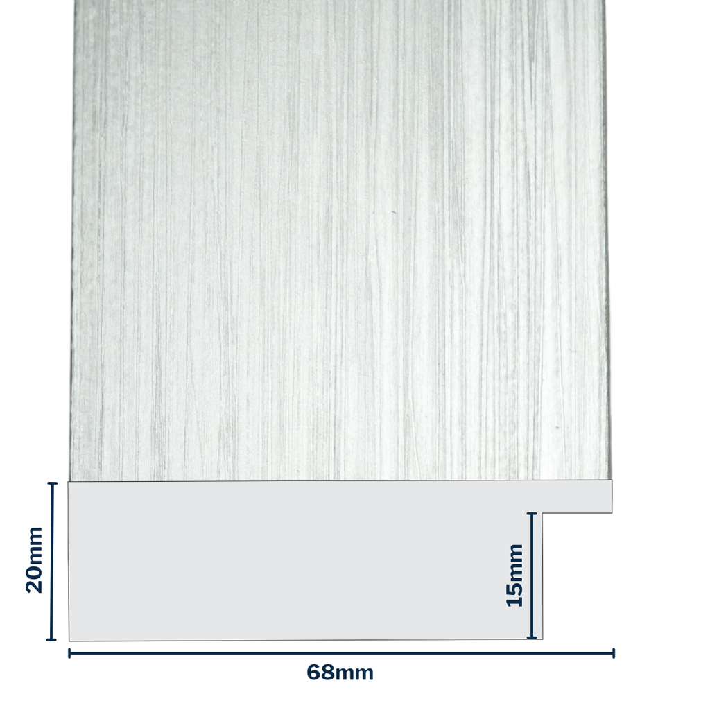Q-Moulding W 68 X H 20 X L 2900mm Silver