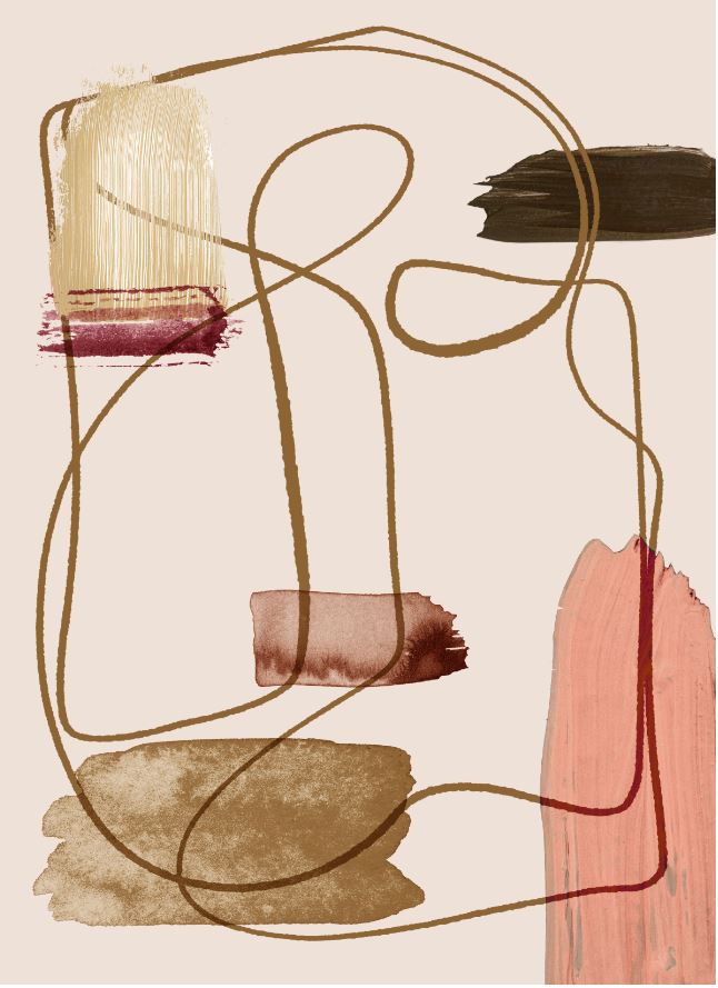 Print On Canvas Abstract 600X900mm