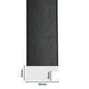 Q-Moulding W 30 X H 13 X L 2900mm Black