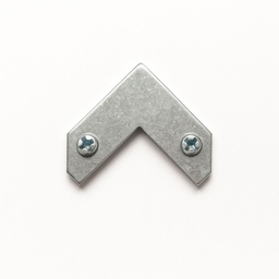 [AC403706] Threaded Corners Aluminium 200 Pack Silver