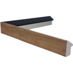 [1161D] PS Moulding W 20 X H 30 X L 2900mm Kiaat With Black Face