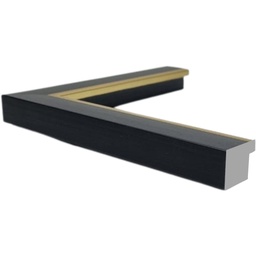 [1153D] PS Moulding W 30 X H 22 X L 2900mm Black & Gold