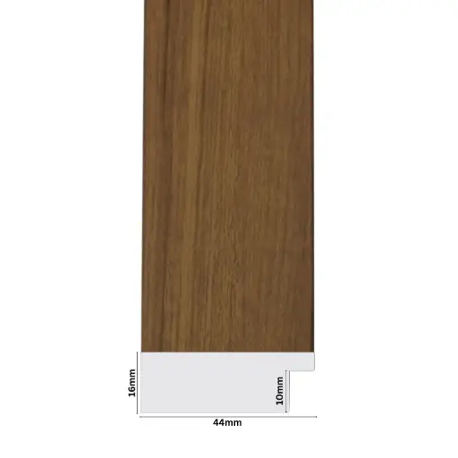 [1024-3K] PS Moulding W 44 X H 16 X L 2900mm Natural Kiaat