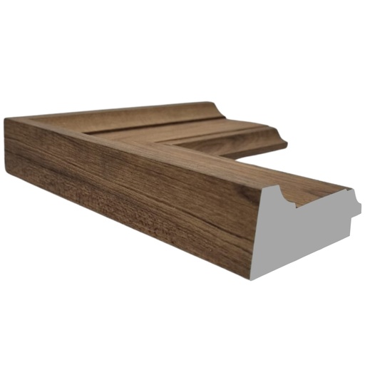 [1065-3A] PS Moulding W 88 X H 37 X L 2900mm Natural Kiaat