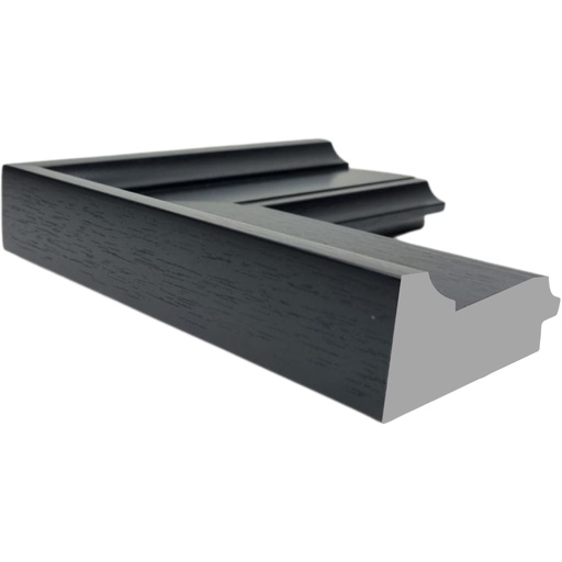 [1065M] PS Moulding W 88 X H 37 X L 2900mm Black