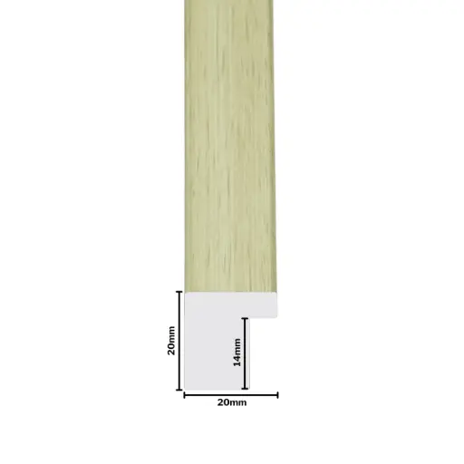 [848-3P] PS Moulding W 20 X H 20 X L 2900mm Natural