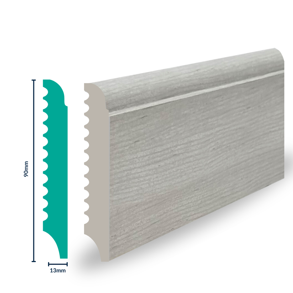 [3019ZQ] HDPS SKIRTING H 90 X W 13 X L 2700MM LILIUM