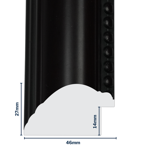 [Q913D] Q-Moulding W 46 X H 27 X L 2900mm Mahogany