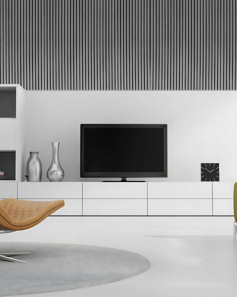 Grey Kiaat wall panels | Supreme Maintenance