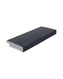[5024B.27] Wall Panel End 40X10X2700mm Black (163mm)