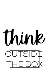 [PXM117] Print On Canvas - Think Outside The Box (400 X 600)