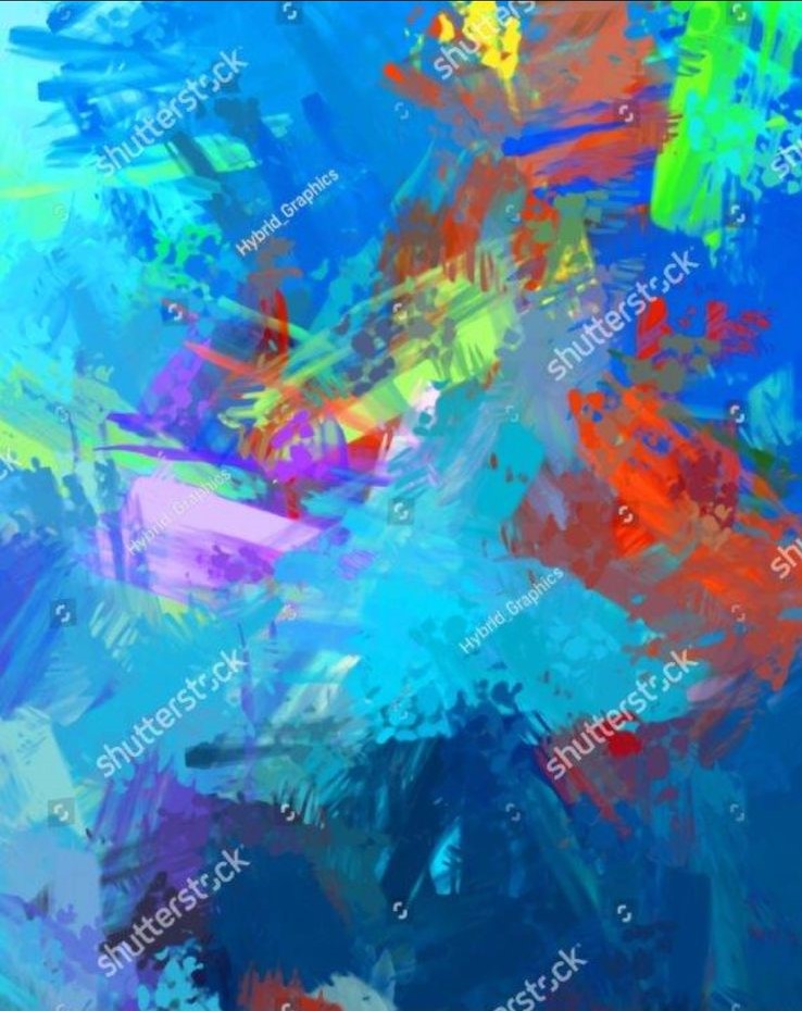 [PXM124/1169D] PRINT ON CANVAS ABSTRACT 1200X1500MM
