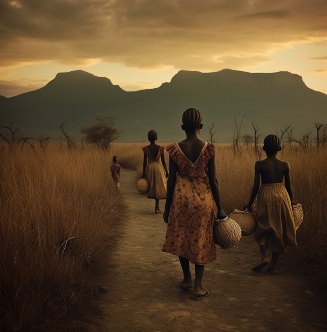 [PXM146/1169-3K] PRINTS ON CANVAS AFRICAN LANDSCAPE 1200X800MM