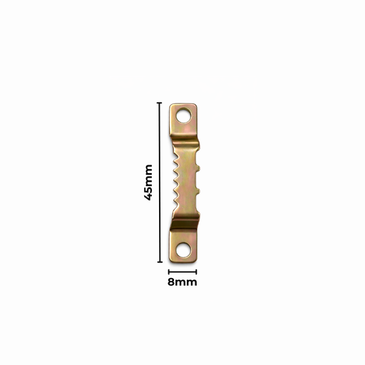 [AC403886] Hanger Sawtooth 8X45mm 100 Pack Gold