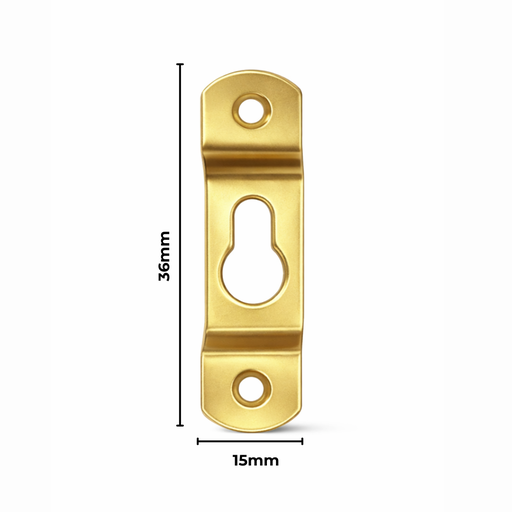 [﻿AC403889﻿] ﻿Hanger 2 Hole Key Thick 15X56mm 100 Pack Gold﻿