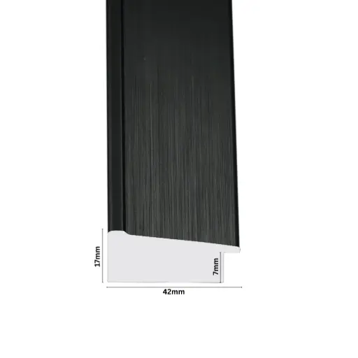 [1122T] PS Moulding W 42 X H 17 X L 2900mm Satin Black