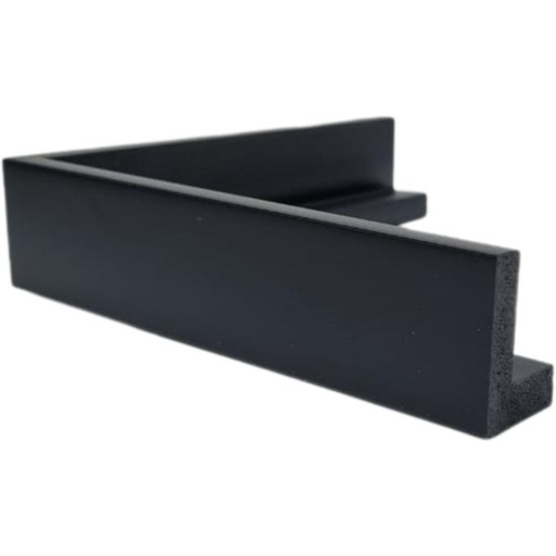 [1173D] PS Moulding W 30 X H 45 X L 2900mm Black (Canvas Floater 33mm) 10mm Face