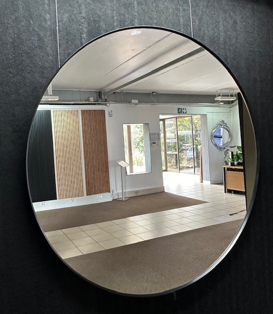 [MJ1B-11] MIRROR ROUND 700X700MM BLACK