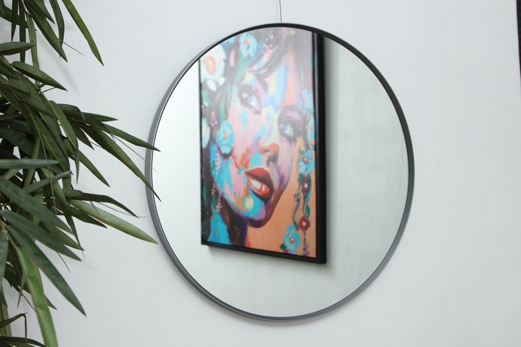 [MJ1W-12] MIRROR ROUND 1000MM WHITE