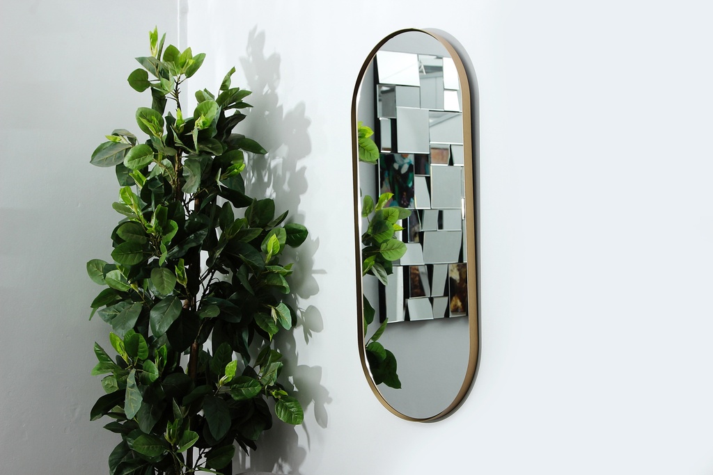 [MJ1B-14] MIRROR PILL 1200X500MM BLACK